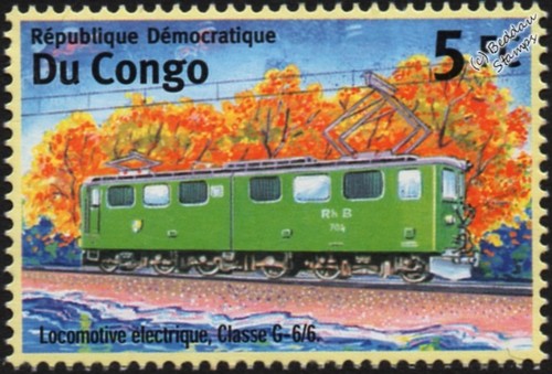 Timbro treno elettrico - timbro,