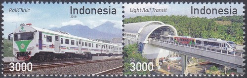 Treni indonesia emissione - indonesia,