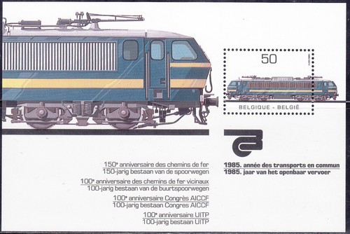 Treno belgio 1985 - belgio, (ss
