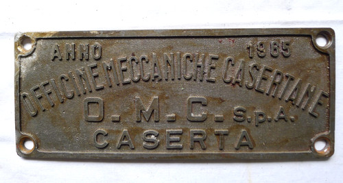Vecchia targa treno - vecchia,