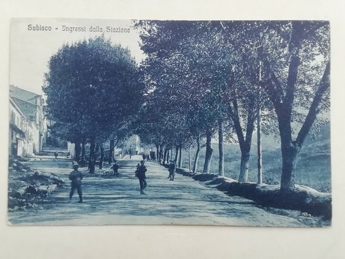 Cartolina subiaco stazione - subiaco,